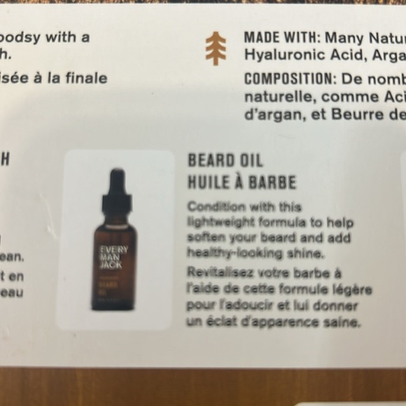 Every Man Jack Beard Kit, Sandalwood, New in Sealed Box - Picture 4 of 7